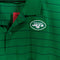 NIKE NFL New York Jets Polo Shirt Striped Dri Fit