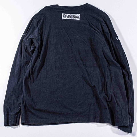 NIKE NFL Justice Opportunity Freedom Equality Long Sleeve T-Shirt New York Jets Team Issue