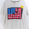 USA America Spell Out T-Shirt Patriotic
