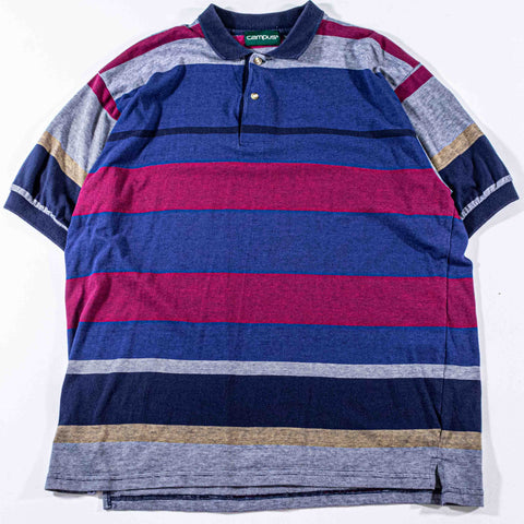 Campus Striped Polo Shirt Surf Skate