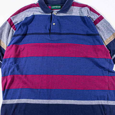 Campus Striped Polo Shirt Surf Skate