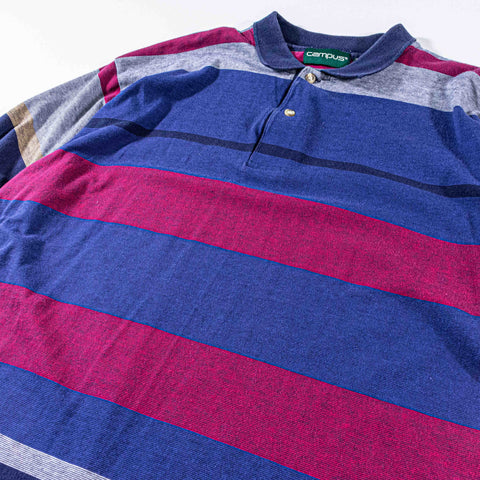 Campus Striped Polo Shirt Surf Skate