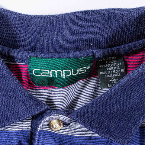 Campus Striped Polo Shirt Surf Skate