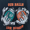 Our Balls Are Bigger T-Shirt Funny Joke Dolphins Miami Hurricanes