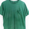 Blank Green Pocket T-Shirt Sun Faded