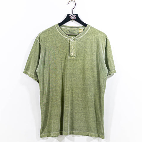 Old Navy Sun Faded Thrashed Henley T-Shirt Surf Skate