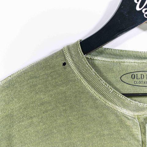 Old Navy Sun Faded Thrashed Henley T-Shirt Surf Skate