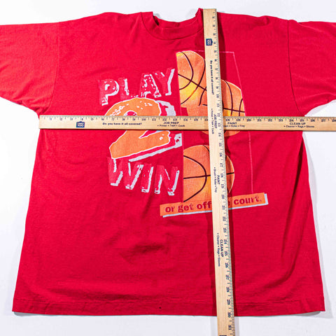 Basketball T-Shirt Play To Win Or Get Off The Court Freeze