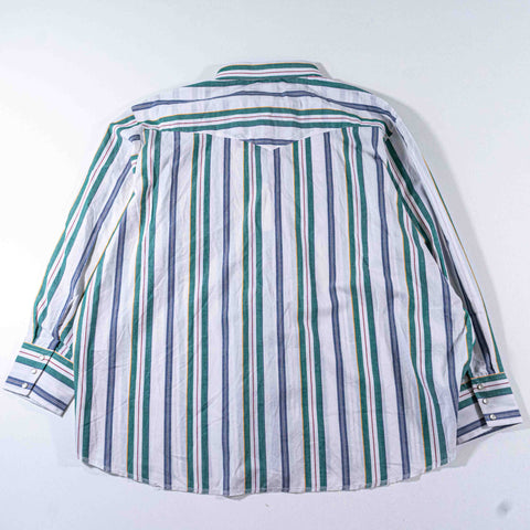 Wrangler Pearl Snap Striped Western Shirt Cowboy
