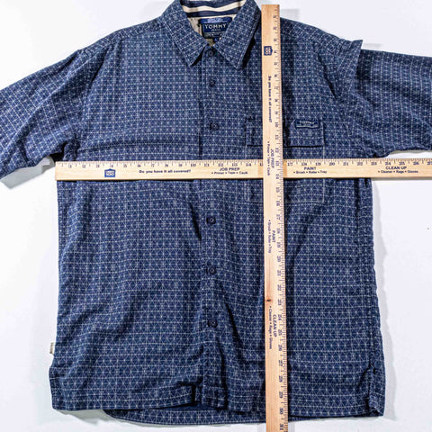 Tommy Hilfiger Jeans Geometric Print Short Sleeve Button Shirt