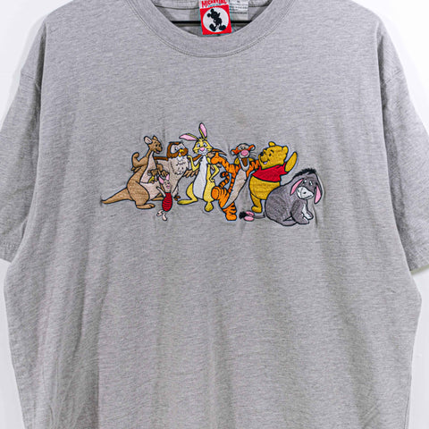 Mickey Inc Winnie The Pooh Tigger Eeyore T-Shirt Embroidered Disney