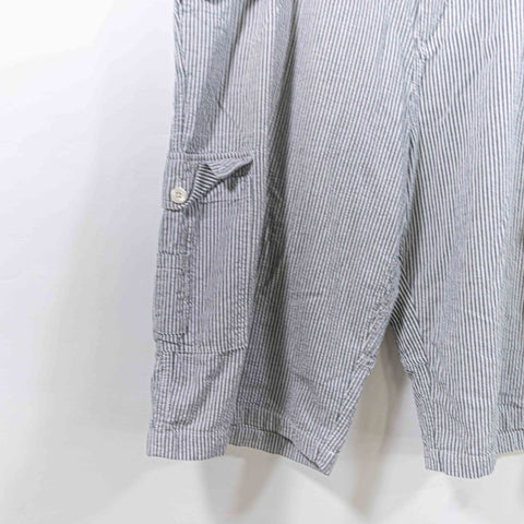 Rocawear Striped Cargo Shorts Baggy Hip Hop Seersucker