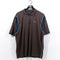 Nautica Competition 1/4 Zip Polo Shirt Spell Out Textured