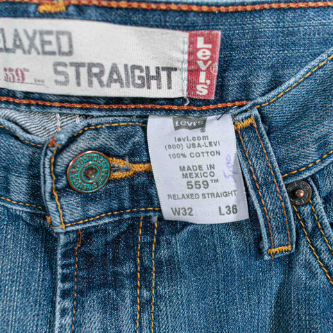 Levis 559 Relaxed Straight Jeans Skater Grunge