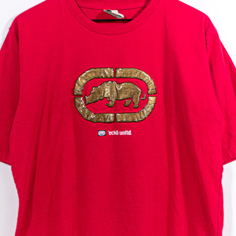 Ecko Unltd Rhino Logo T-Shirt Raised Graphic Skater Hip Hop