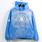 UNC University of North Carolina Cropped Hoodie Sweatshirt Faded