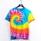 Spiral Tie Dye T-Shirt Hippie Grunge Fruit of The Loom