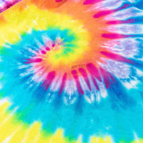 Spiral Tie Dye T-Shirt Hippie Grunge Fruit of The Loom