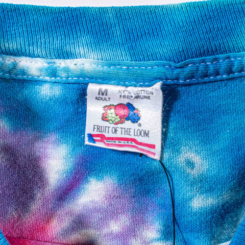 Spiral Tie Dye T-Shirt Hippie Grunge Fruit of The Loom