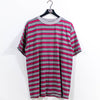 Striped Surf Skate T-Shirt Grunge