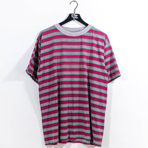 Striped Surf Skate T-Shirt Grunge