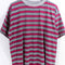 Striped Surf Skate T-Shirt Grunge