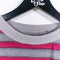 Striped Surf Skate T-Shirt Grunge