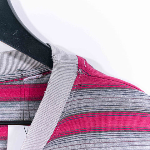 Striped Surf Skate T-Shirt Grunge