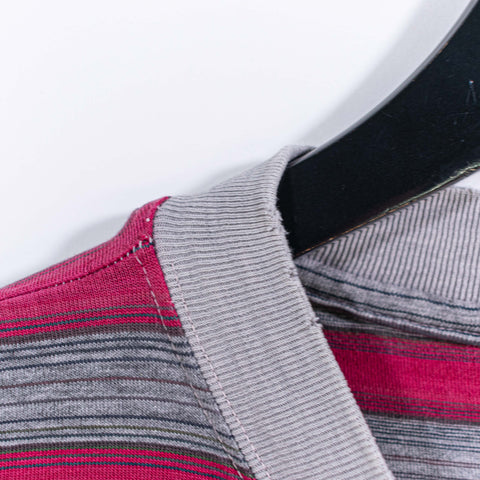 Striped Surf Skate T-Shirt Grunge