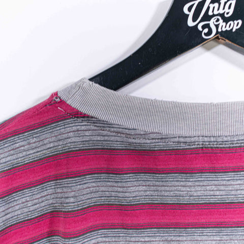 Striped Surf Skate T-Shirt Grunge