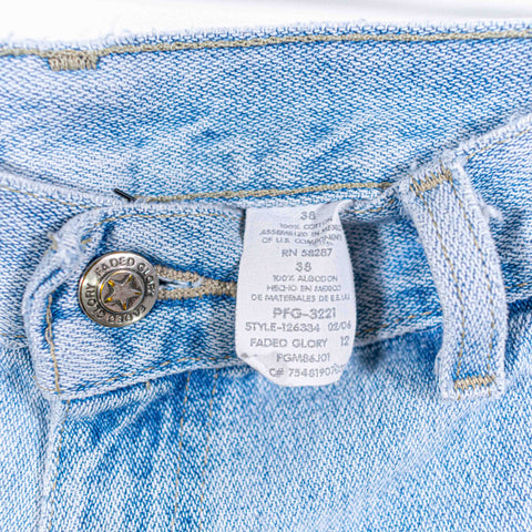 Sun Faded Jean Shorts Jorts Faded Glory