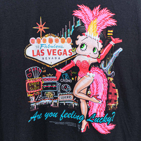 Betty Boop Las Vegas T-Shirt Are You Feeling Lucky 2005