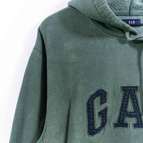 GAP Sun Faded Hoodie Sweatshirt Spell Out