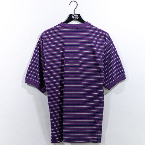 Surf Skate Striped Henley T-Shirt Honors