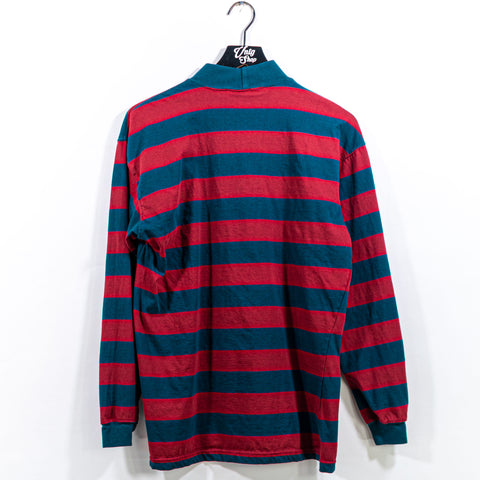 Surf Skate Striped Mock Neck T-Shirt INC