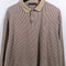 Nautica Plaid Tonal Long Sleeve Polo Shirt