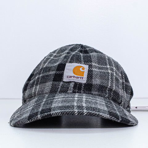 Carhartt Logo Flannel Baseball Cap Hat Plaid