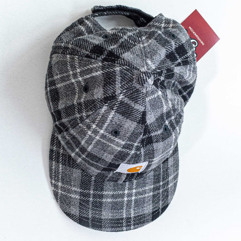 Carhartt Logo Flannel Baseball Cap Hat Plaid