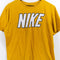 NIKE T-Shirt Spell Out Cropped Raw Hem