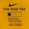 NIKE T-Shirt Spell Out Cropped Raw Hem