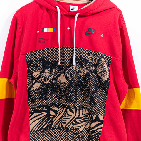 NIKE Swoosh Hoodie Sweatshirt AOP Pullover