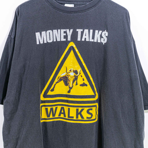 Money Talks BS Walks T-Shirt Hip Hop Baggy