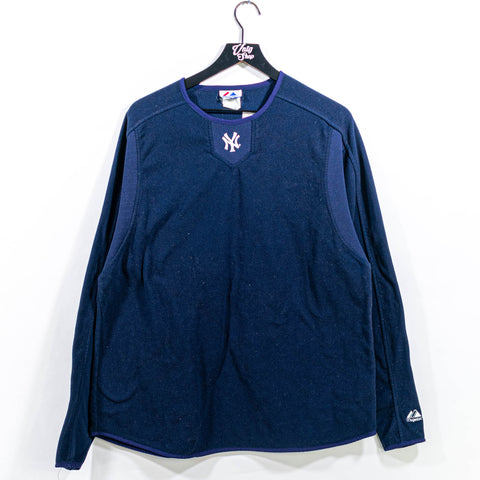 Majestic New York Yankees Center Logo Fleece Pullover