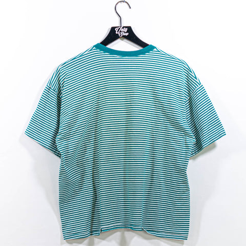 Surf Skate Striped T-Shirt Grunge Hanes Otherwear