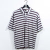 Bugle Boy Striped Textured Polo Shirt Surf Skate