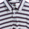 Bugle Boy Striped Textured Polo Shirt Surf Skate