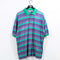 Bugle Boy Striped Sun Faded Polo Shirt Surf Skate
