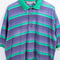 Bugle Boy Striped Sun Faded Polo Shirt Surf Skate