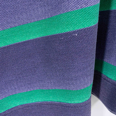 Bugle Boy Striped Sun Faded Polo Shirt Surf Skate