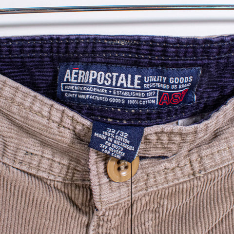 Aeropostale Corduroy Cargo Pants Baggy
